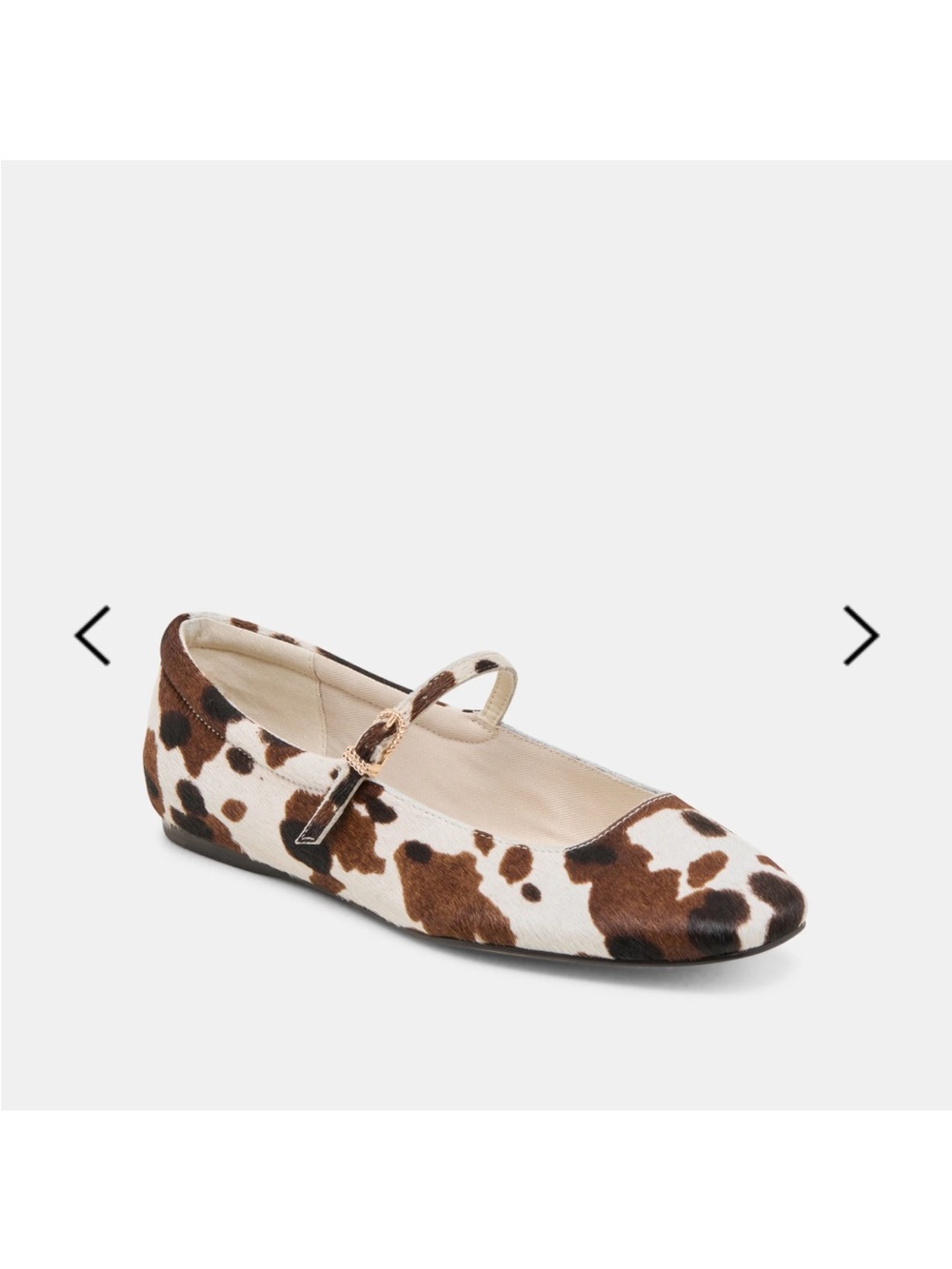 Dolce Vita Cow Print Reyes Ballet Flat